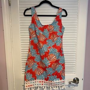 Lilly Pulitzer Coral Thompson Shift Dress EEUC